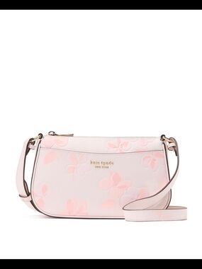 NWT $228 Kate Spade New York Bleecker Spring Pansies Crossbody Bag